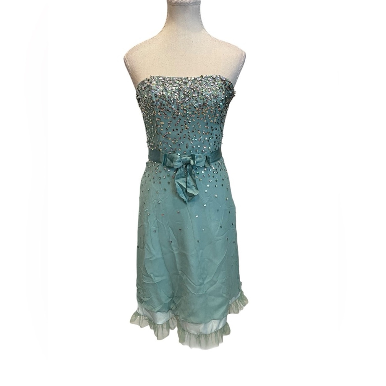 Betsy’s Johnson Evening Strapless Cocktail Dress Size:6